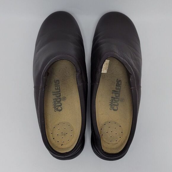 Cobbie Cuddlers Womens Brown Leather Clogs Slip On Shoes Size 9.5 - Picture 6 of 14